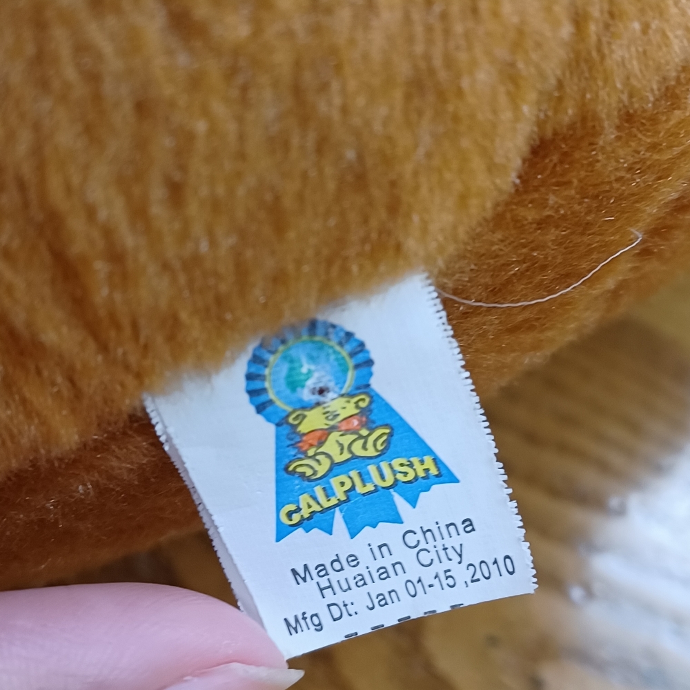 ✓CalPlush Bear Brown Chubby Teddy Bears sitting plush stuffed animals - Picture 10 of 14